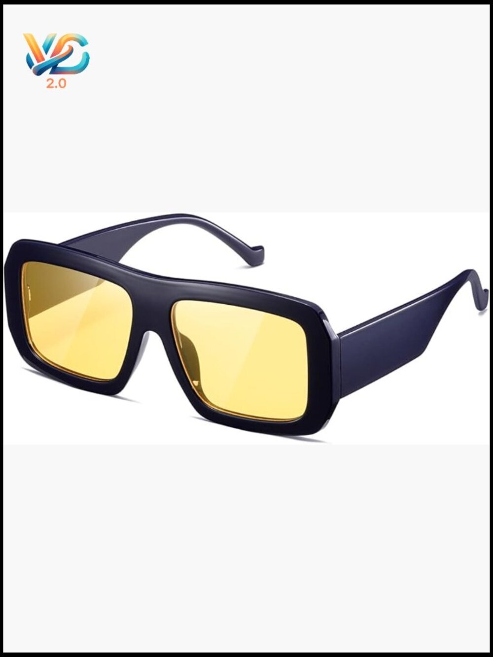 Retro Oversized Square Sunglasses UV400 Protection Trendy Unisex